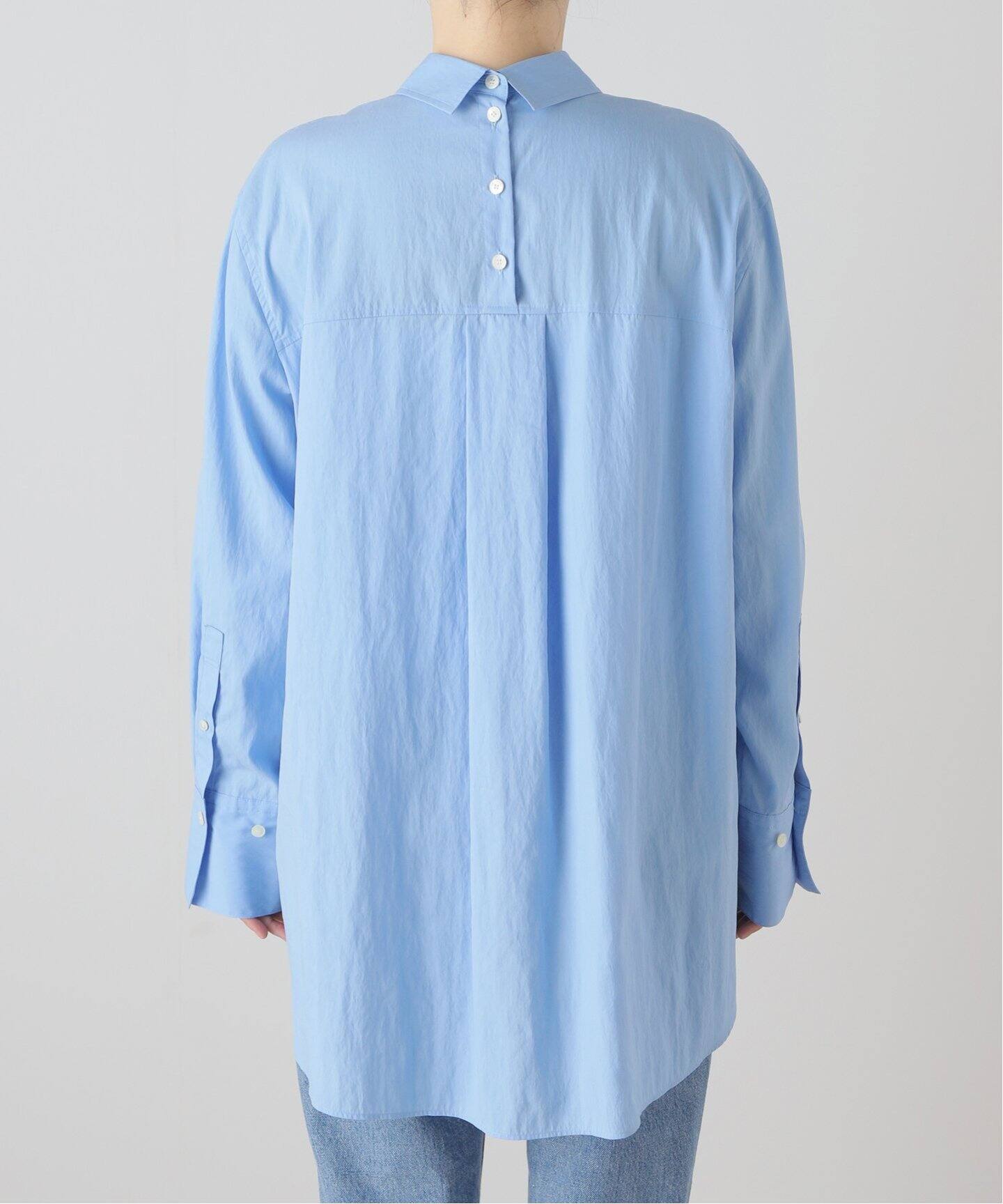 My Policy Shirt】バックボタンレギュラーオーバーシャツ（シャツ 