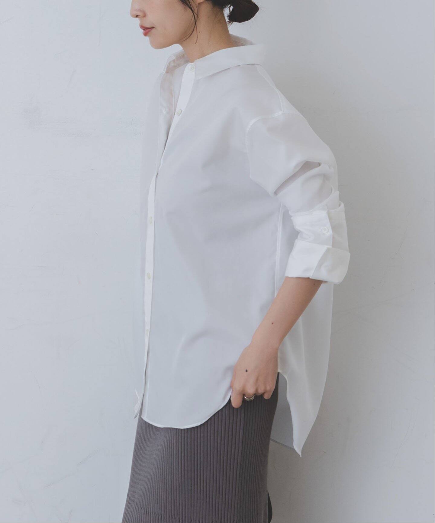 ロングベルカフスレギュラーシャツ（シャツ／ブラウス）｜NOBLE  