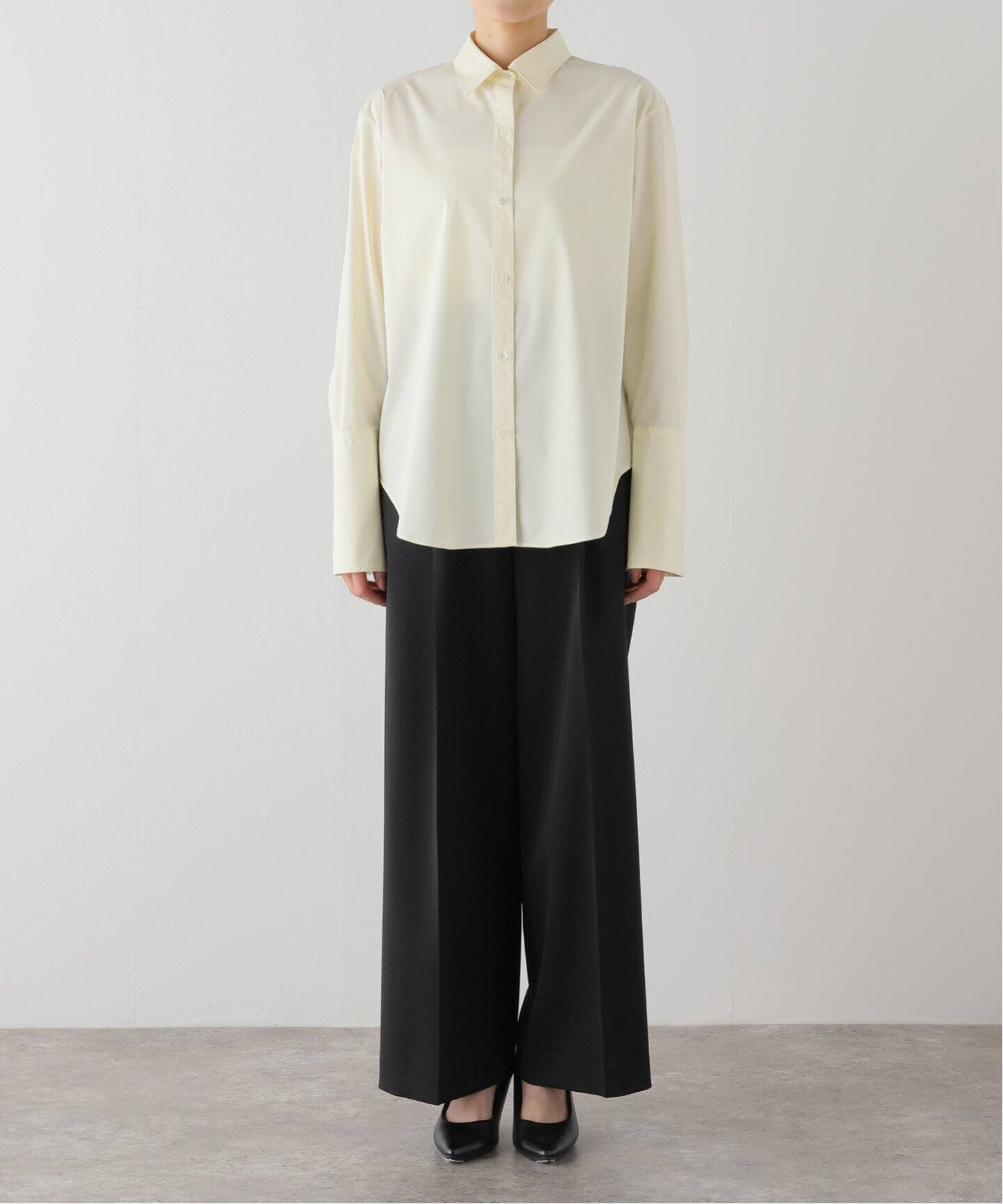 タフタベルカフスレギュラーシャツ（シャツ／ブラウス）｜NOBLE  