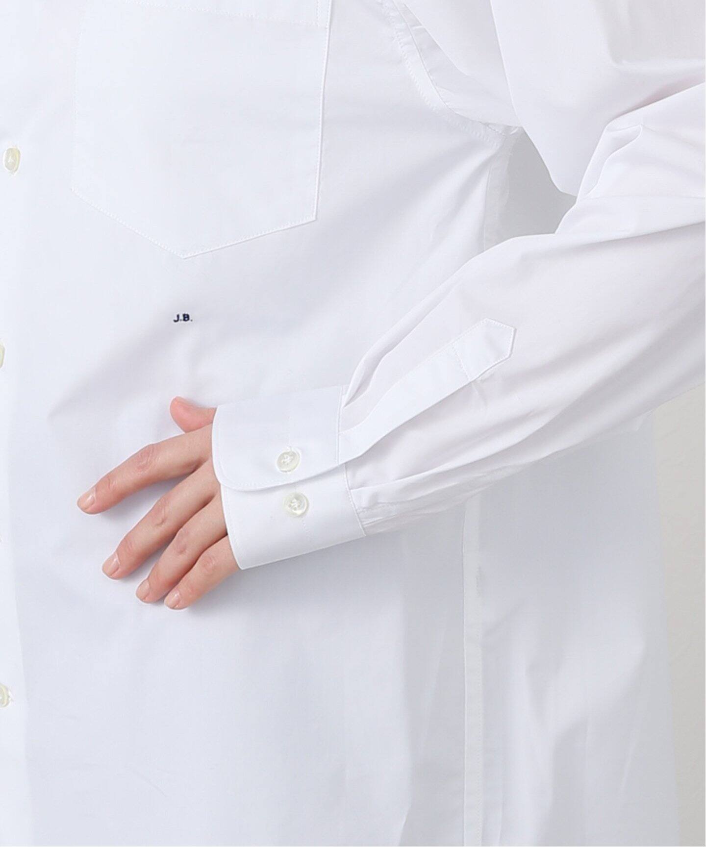 ジェービーアタイア J．B． ATTIRE ホワイトリネンシャツ 長袖 J.B. ATTIRE(ジェービーアタイア)｜TRIBECA SHIRT/WHITE の通販