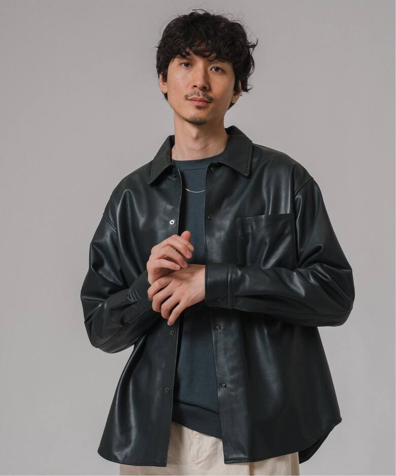 ネイキッドラムレザー シャツ（レザージャケット）｜EDIFICE 