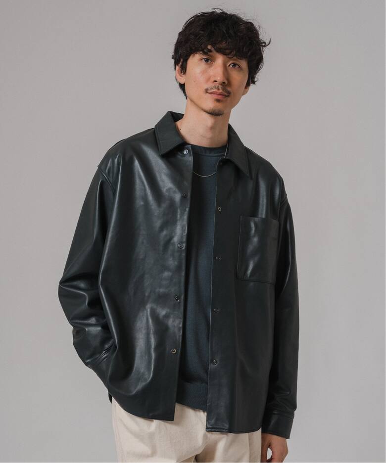 ネイキッドラムレザー シャツ（レザージャケット）｜EDIFICE 