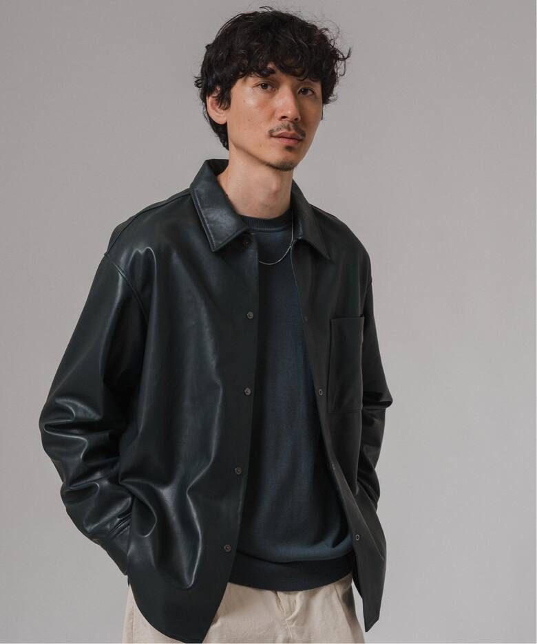 ネイキッドラムレザー シャツ（レザージャケット）｜EDIFICE 