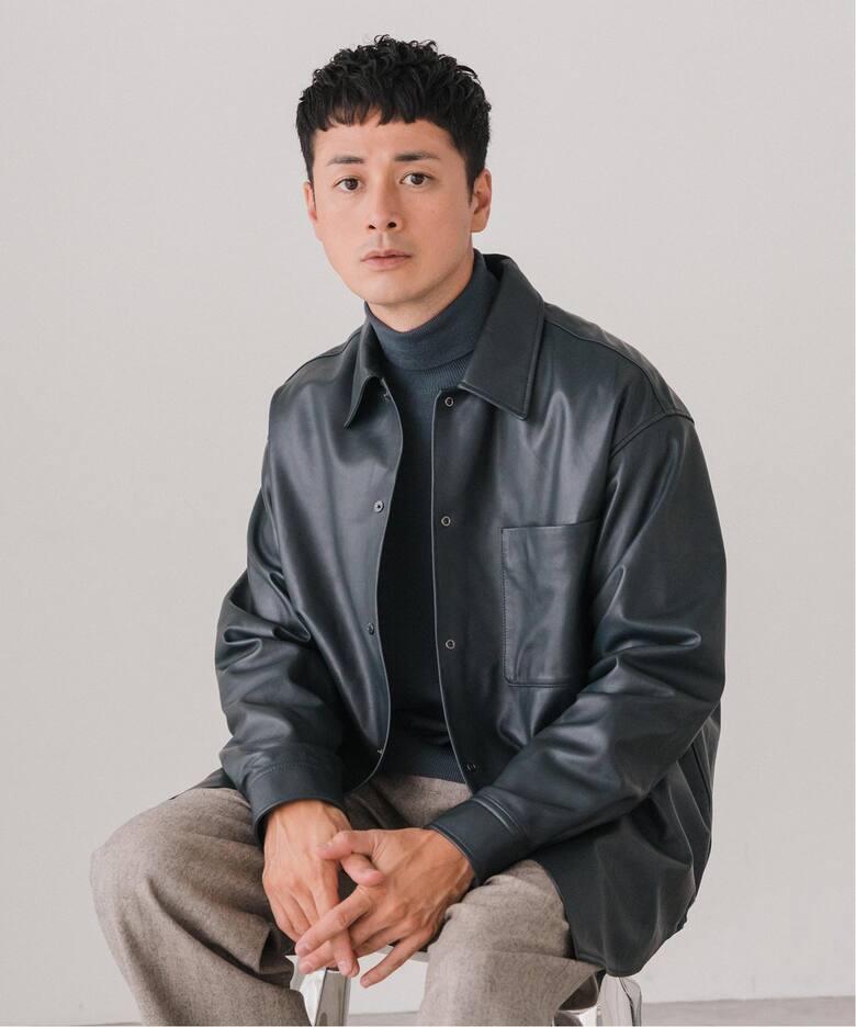 ネイキッドラムレザー シャツ（レザージャケット）｜EDIFICE  