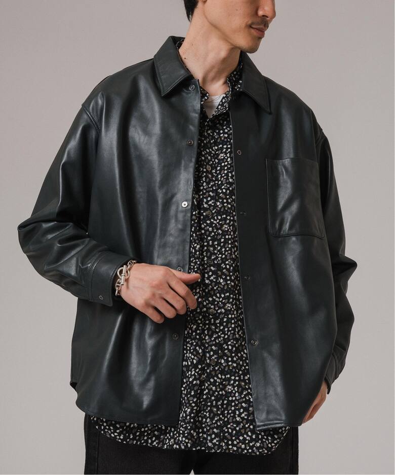 ネイキッドラムレザー シャツ（レザージャケット）｜EDIFICE  