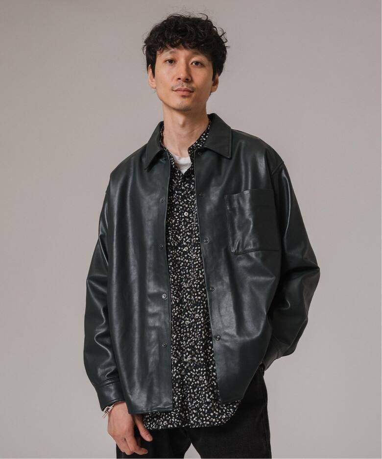 ネイキッドラムレザー シャツ（レザージャケット）｜EDIFICE 