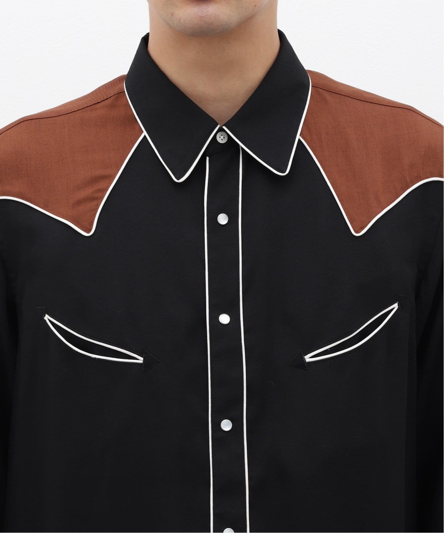 ウールツイル ウエスタンシャツ（シャツ／ブラウス）｜EDIFICE