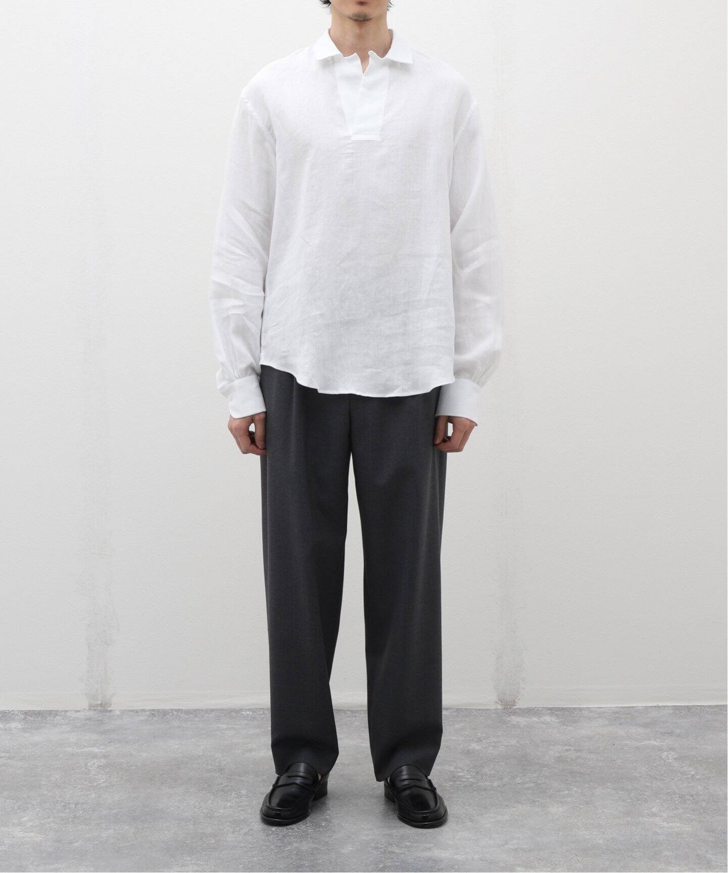 Bourrienne Paris X / ブリエンヌ パリ ディス】Linen Pullover Shirt 