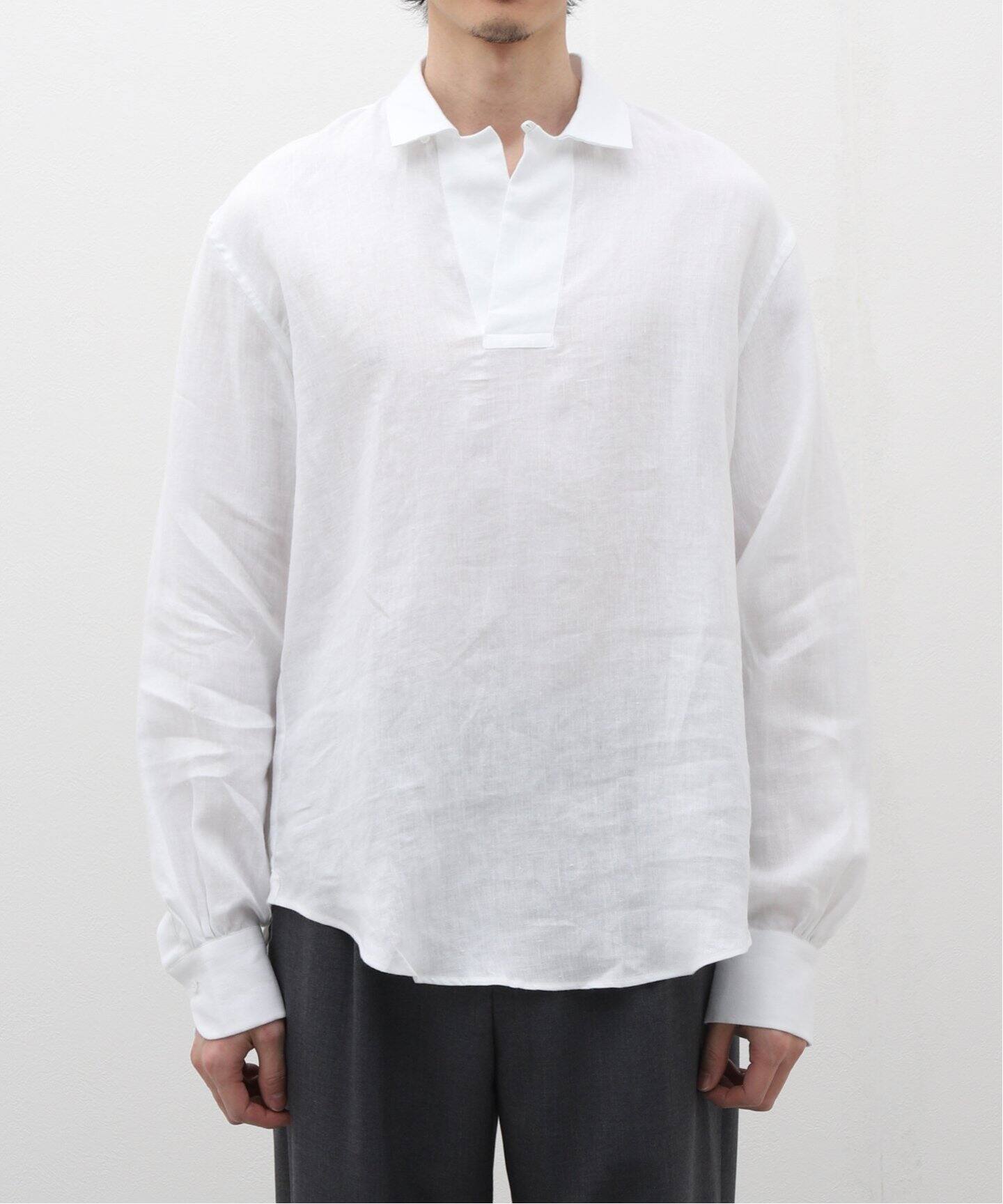 Bourrienne Paris X / ブリエンヌ パリ ディス】Linen Pullover Shirt 
