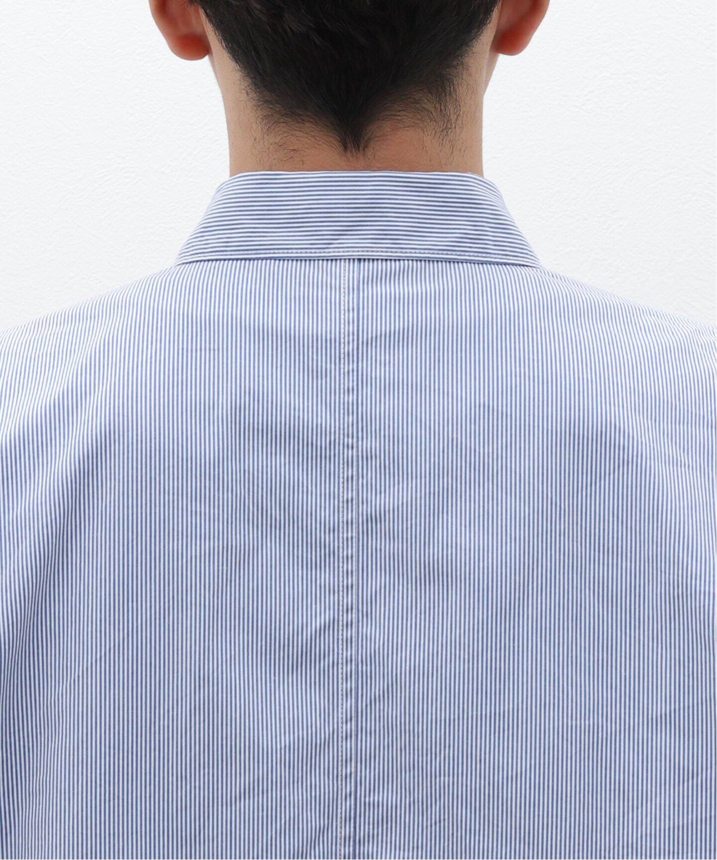 ATON (エイトン) GIZA STRIPE WASHED SHIRT BLAGCW1004（シャツ 