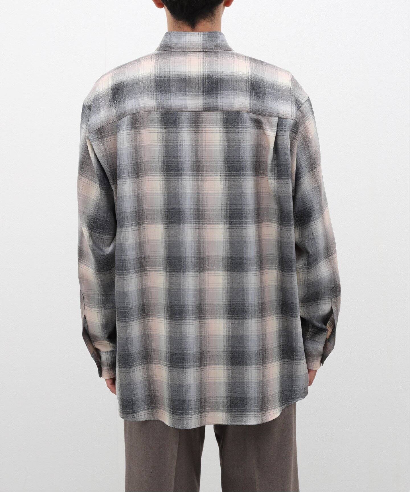 AURALEE (オーラリー) SUPER LIGHT WOOL CHECK SHIRT A24AS01LC  
