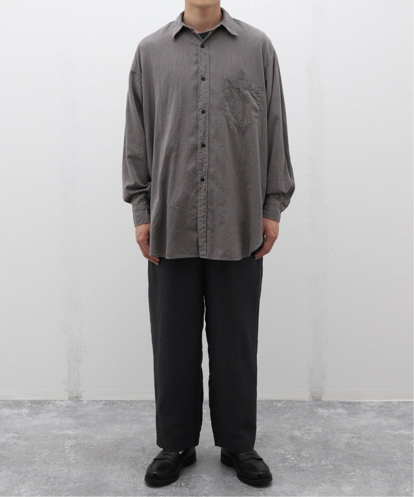 COMOLI (コモリ) ヨリモク ワークシャツ Z01-02004（シャツ／ブラウス  