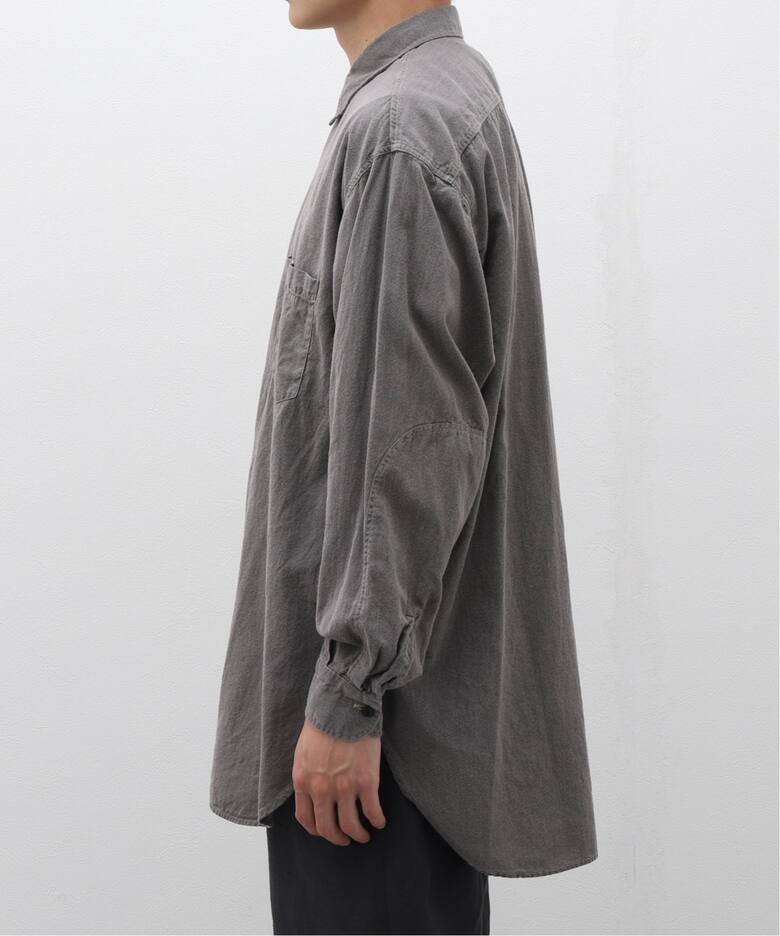 COMOLI (コモリ) ヨリモク ワークシャツ Z01-02004（シャツ／ブラウス 