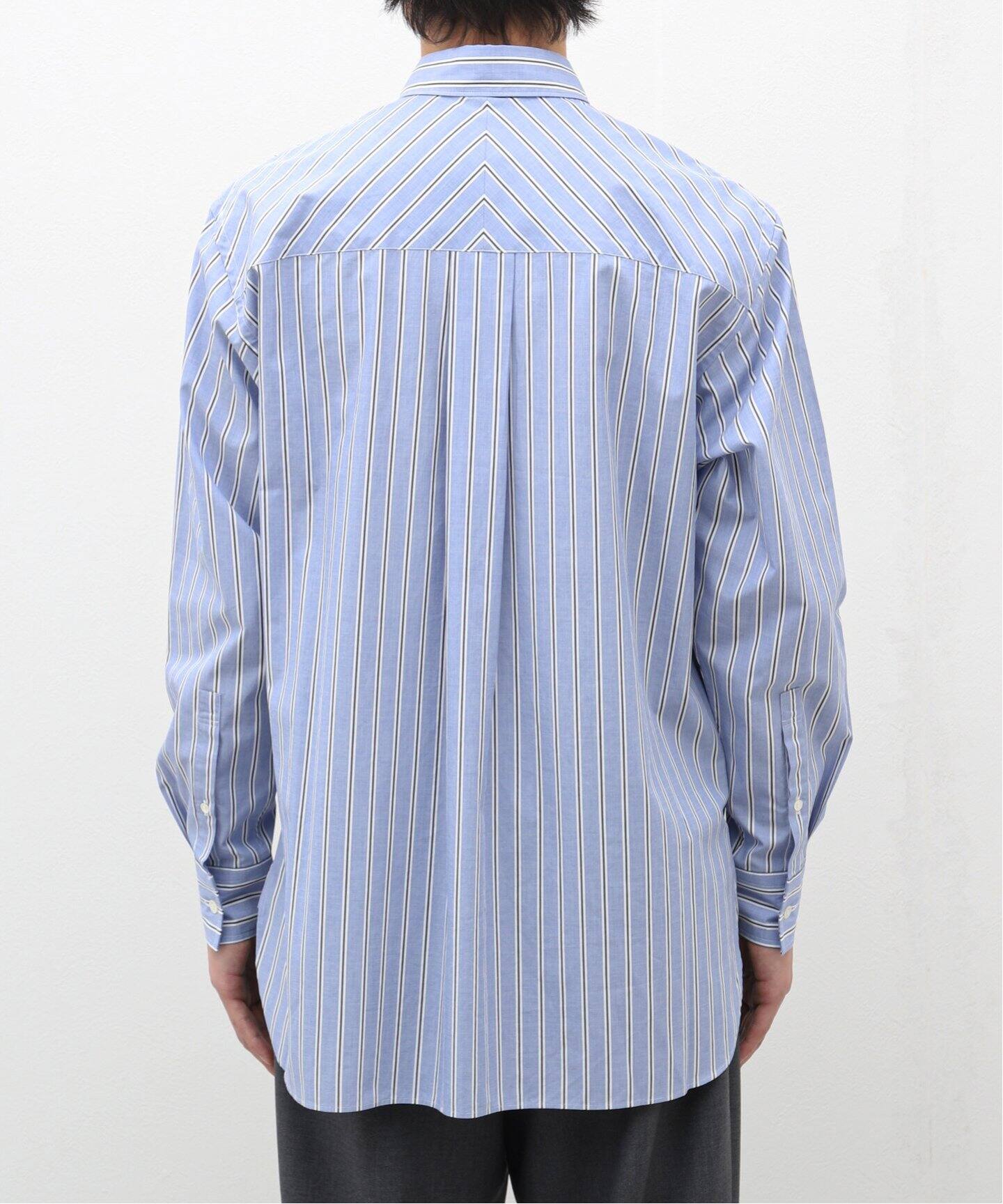 colon / コロン】CSH-4 CTN Multi Stripe W-Pocket SH（シャツ 