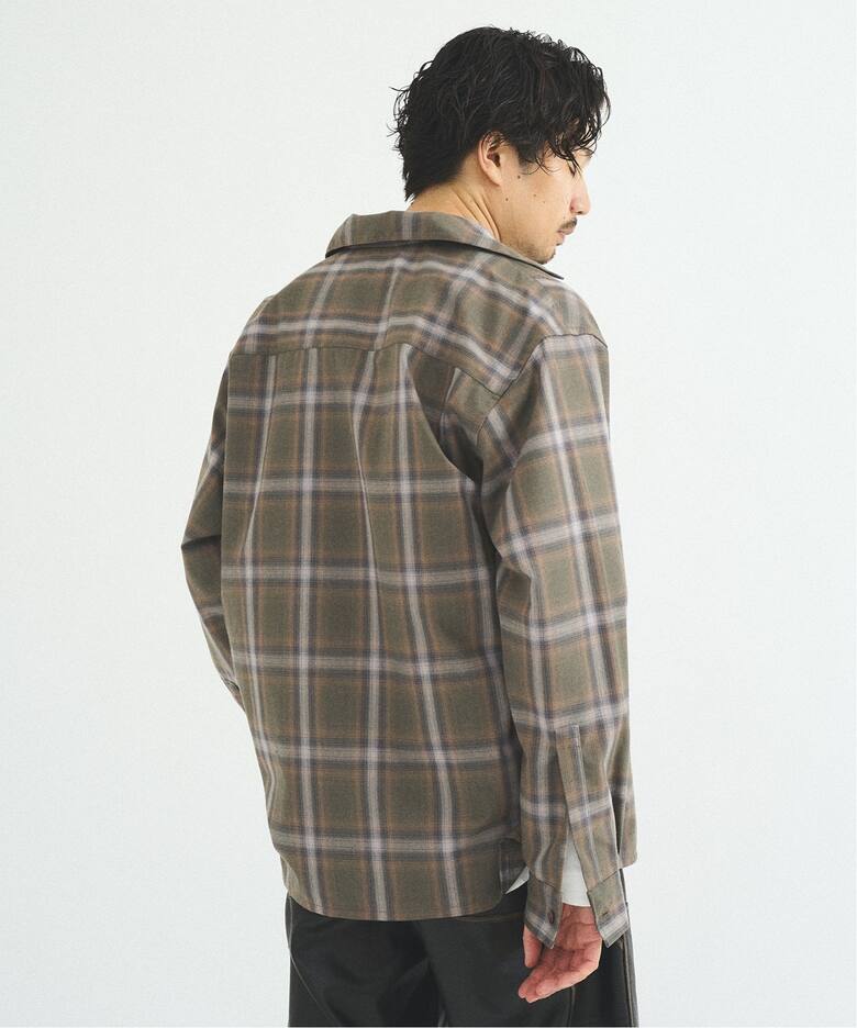OMBRE CHECK / オープンカラーシャツ（シャツ／ブラウス）｜417 