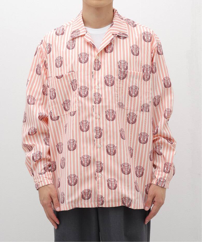 ストライプ プリント プリントシャツ（シャツ／ブラウス）｜417  