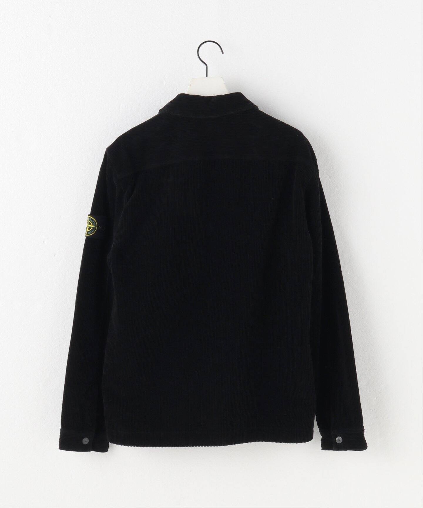 STONEISLAND ジップアップシャツジャケット 黒 M（STONE ISLAND  