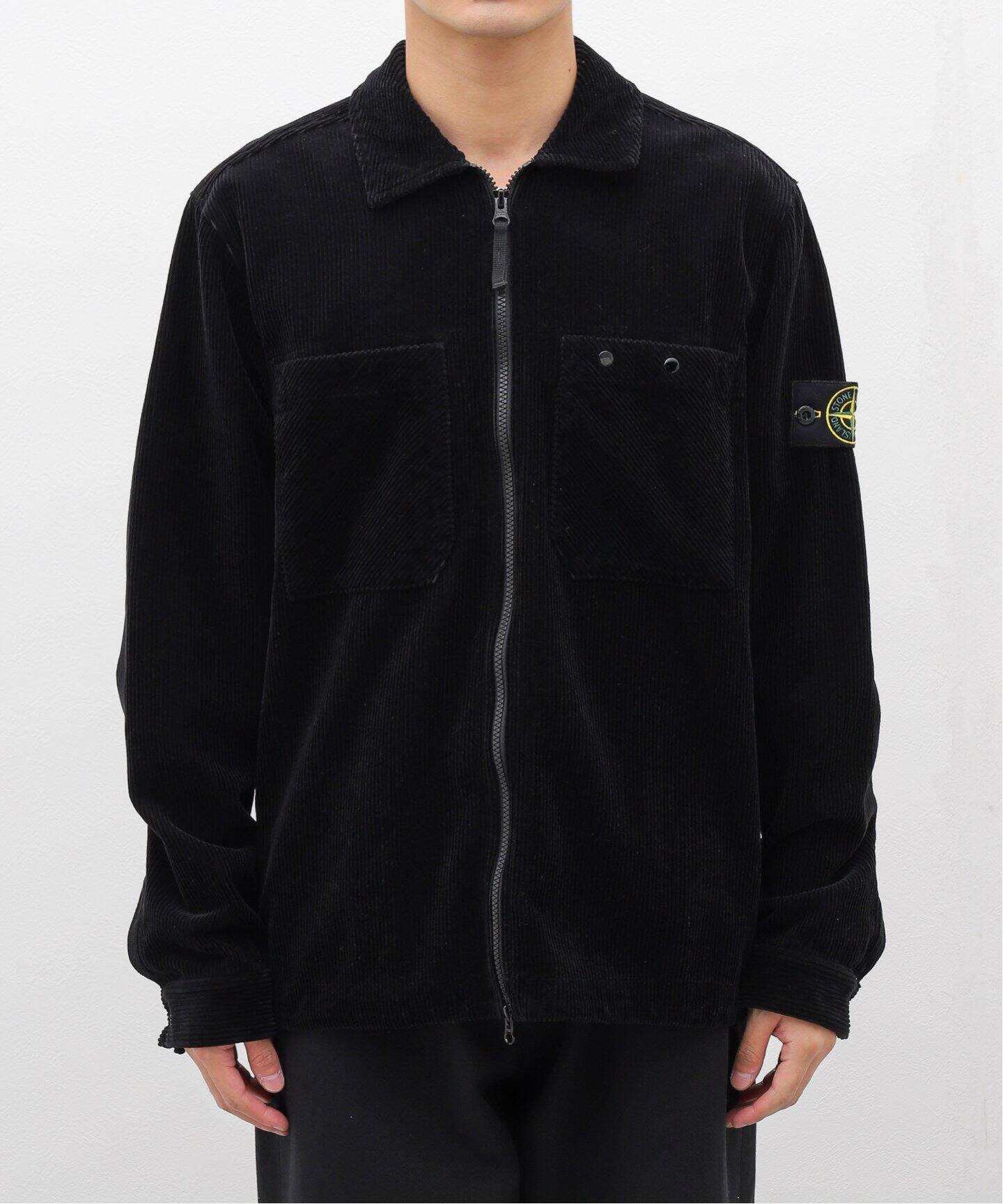 STONE ISLAND / ストーンアイランド】コーデュロイジップアップシャツ 