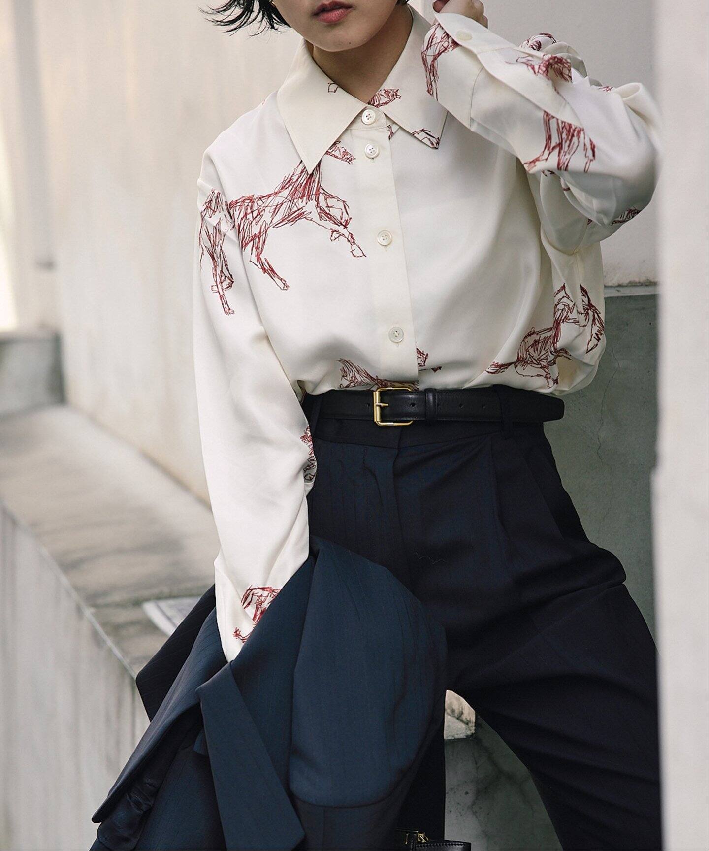 ROHE/ロヘ】Silk ballpoint horse shirt：シャツ（シャツ／ブラウス 