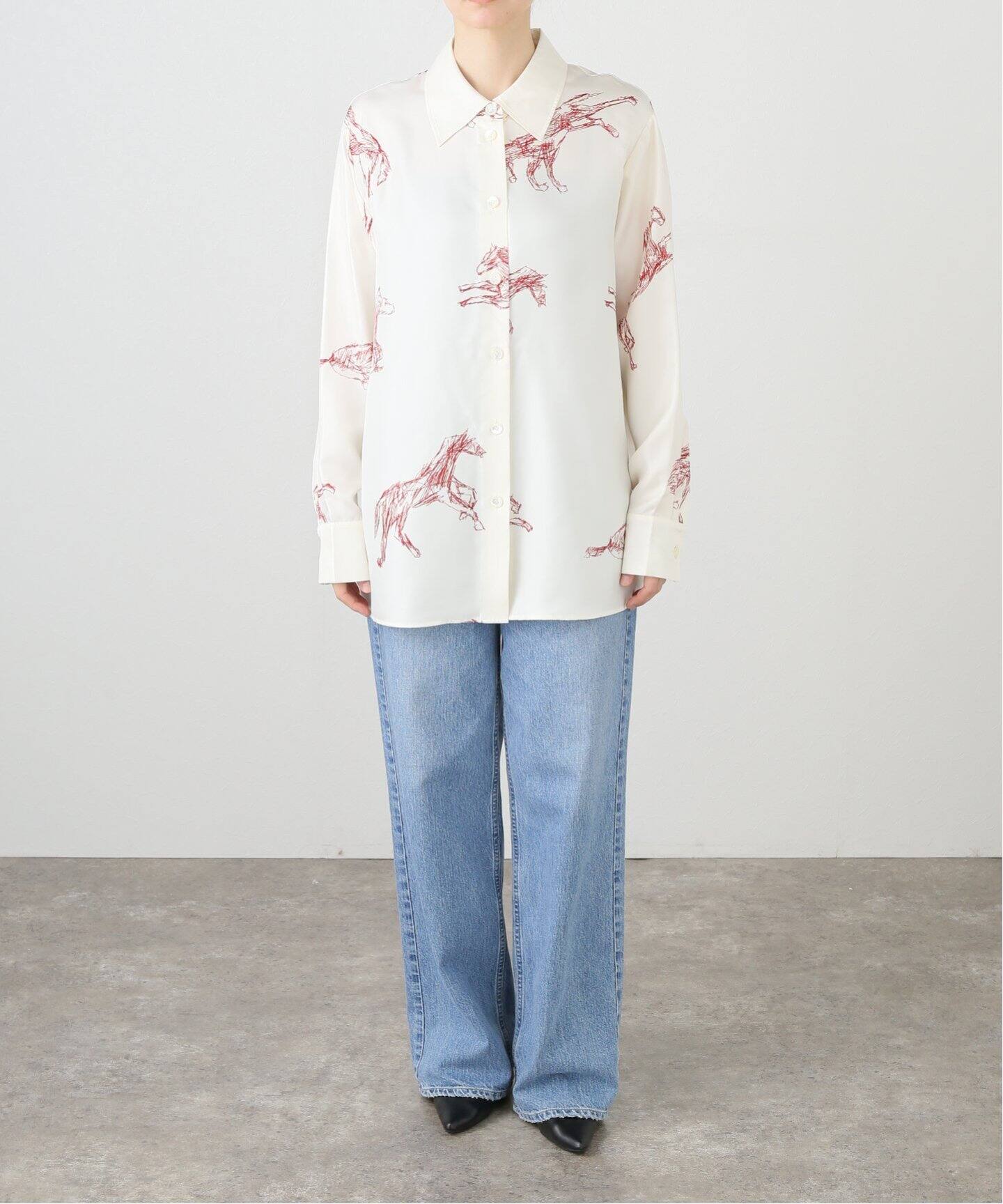 ROHE/ロヘ】Silk ballpoint horse shirt：シャツ（シャツ／ブラウス 