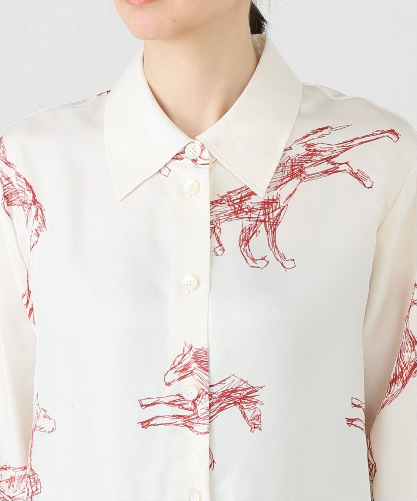 ROHE/ロヘ】Silk ballpoint horse shirt：シャツ（シャツ／ブラウス 