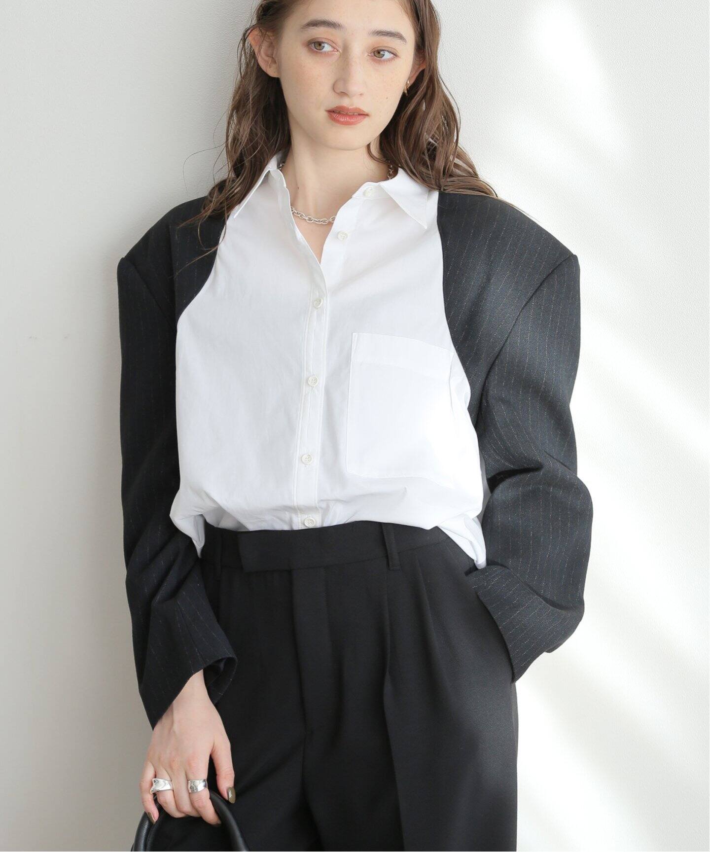FUMIE TANAKA(フミエタナカ)】shoulder shjk：シャツ（シャツ 