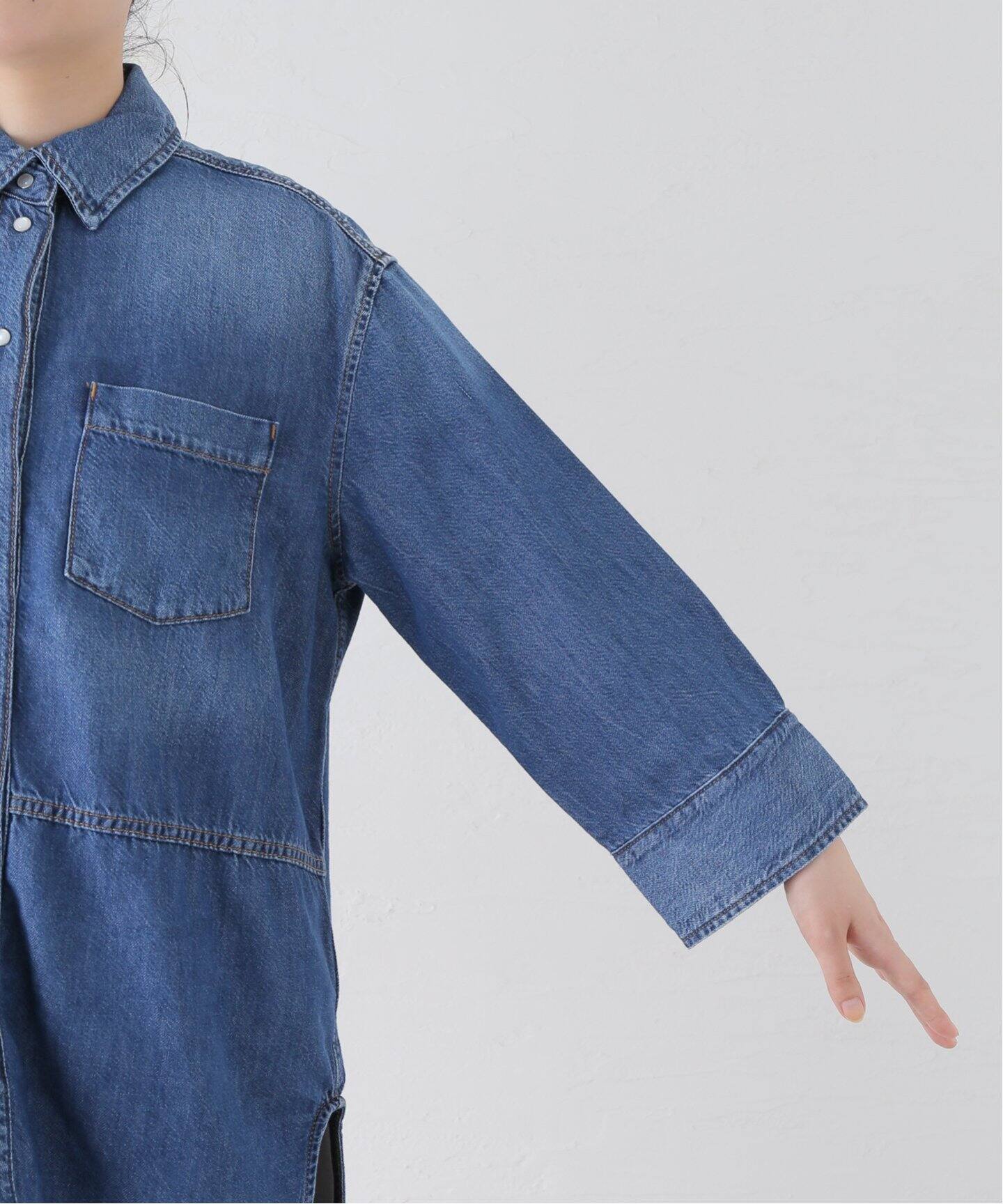 GANNI/ガニー】Light Denim Oversized ：デニムシャツ（シャツ 