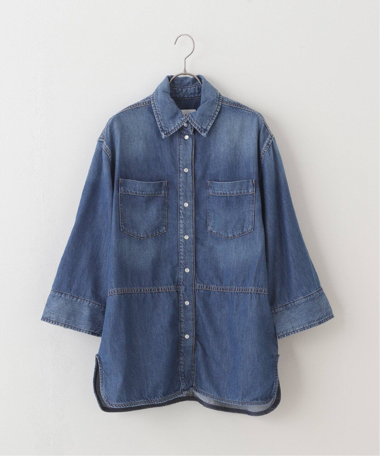 GANNI/ガニー】Light Denim Oversized ：デニムシャツ（シャツ 