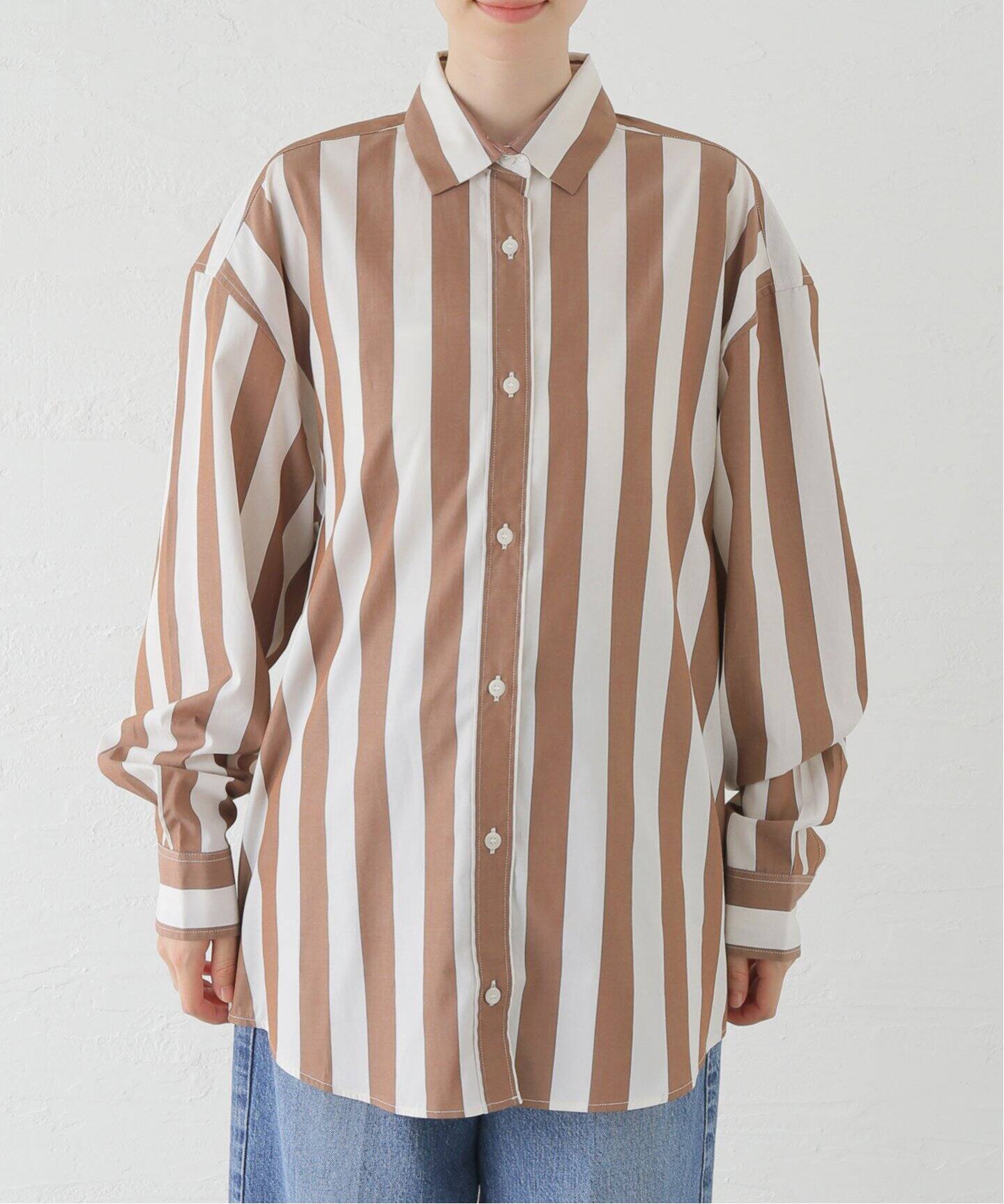 BASERANGE/ベースレンジ】LOOSE OLE SHIRT：シャツ（シャツ／ブラウス  