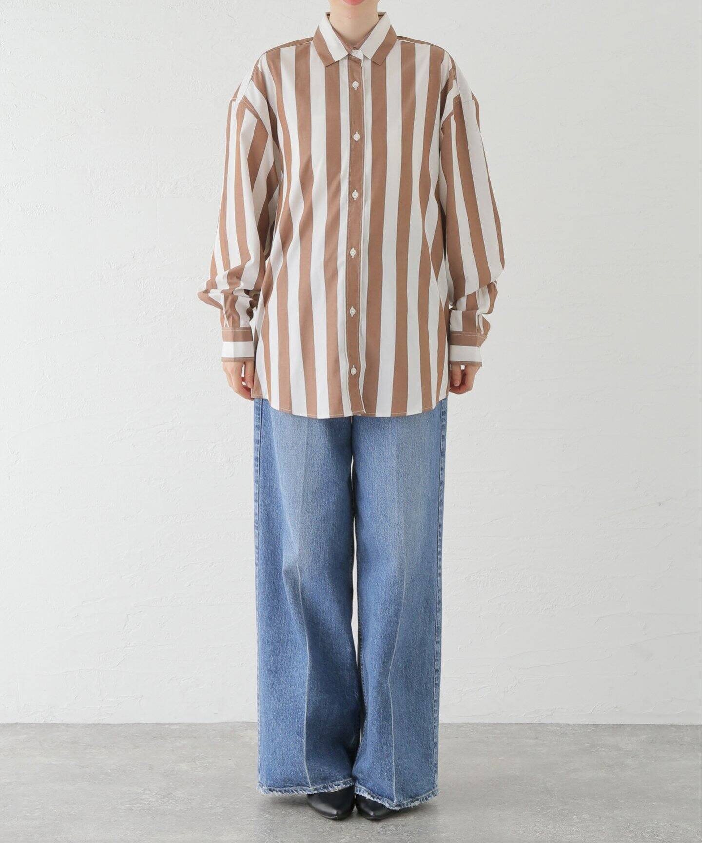 BASERANGE/ベースレンジ】LOOSE OLE SHIRT：シャツ（シャツ 