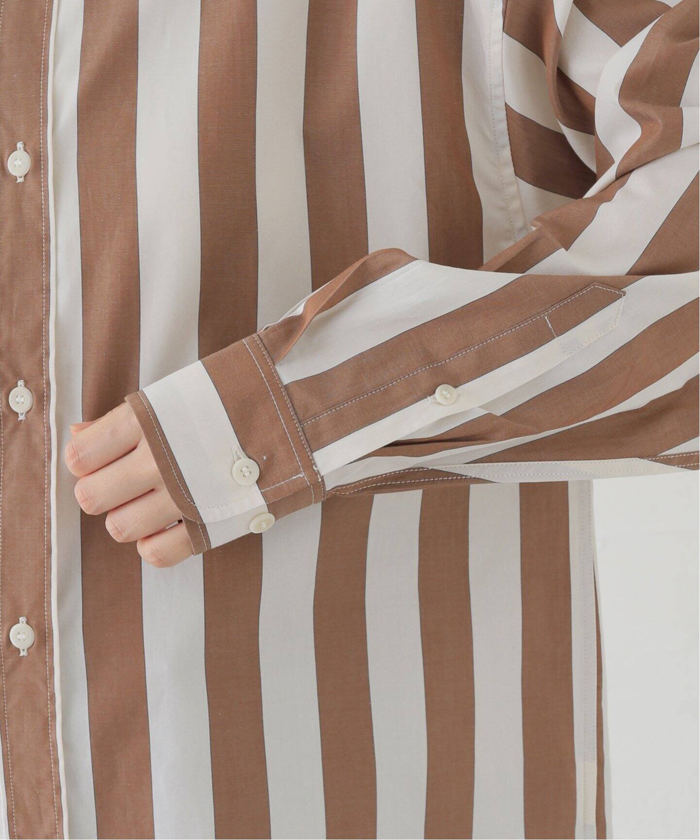 BASERANGE/ベースレンジ】LOOSE OLE SHIRT：シャツ（シャツ／ブラウス  