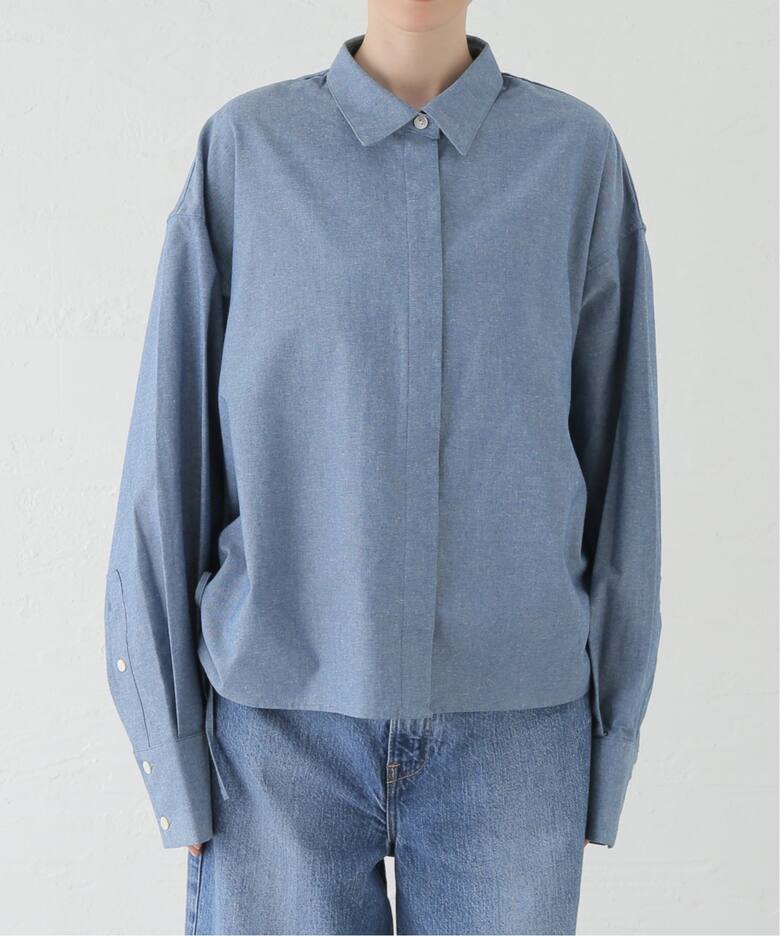 Side Shirring シャンブレーシャツ（シャツ／ブラウス）｜JOURNAL 