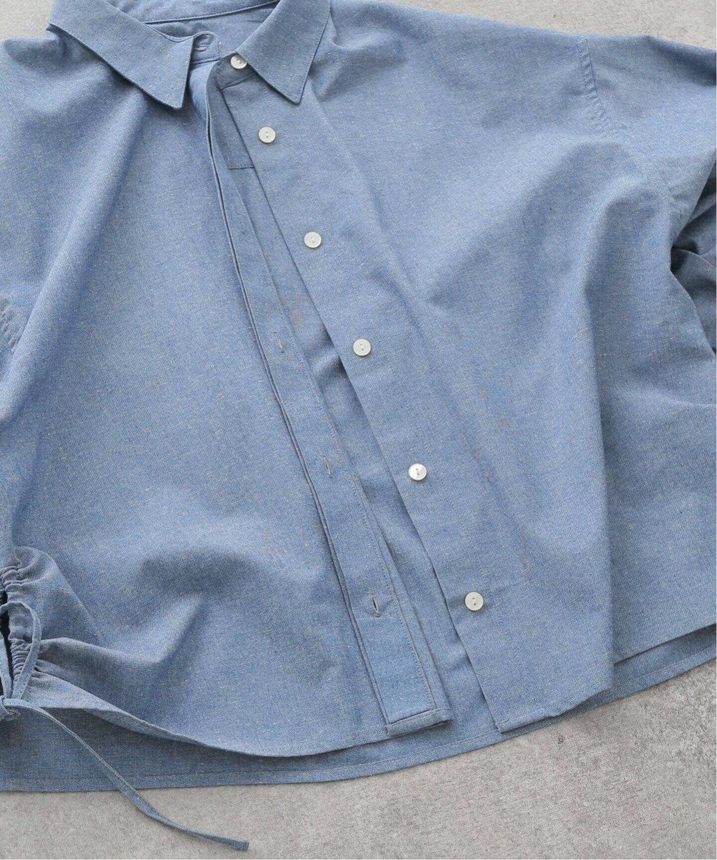 Side Shirring シャンブレーシャツ（シャツ／ブラウス）｜JOURNAL 