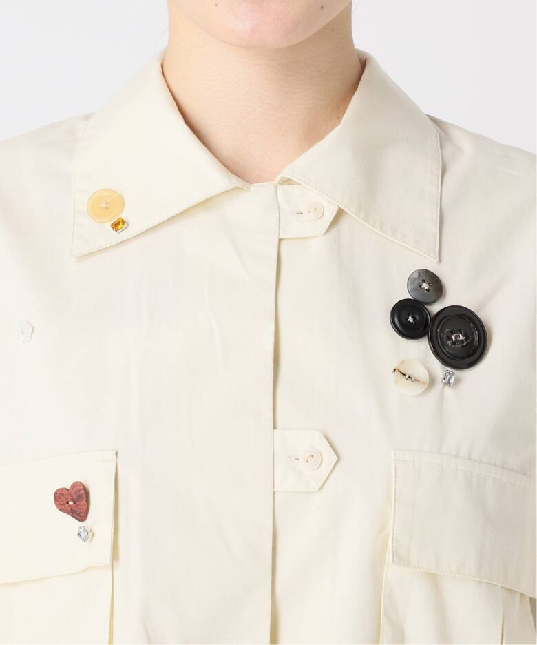 YOU LOOK GOOD×JS】ランダムボタンシャツ（シャツ／ブラウス  