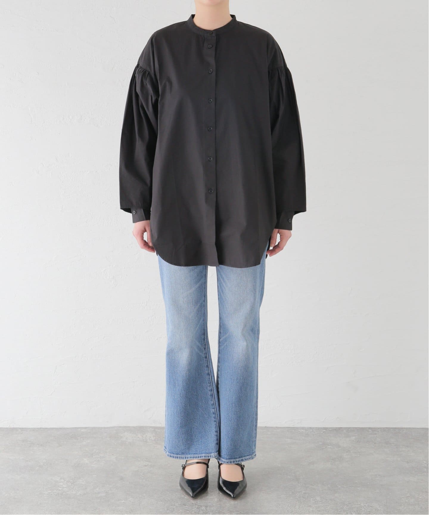 SEEALL/シーオール】 NO COLLAR SHIRTS:シャツ（シャツ