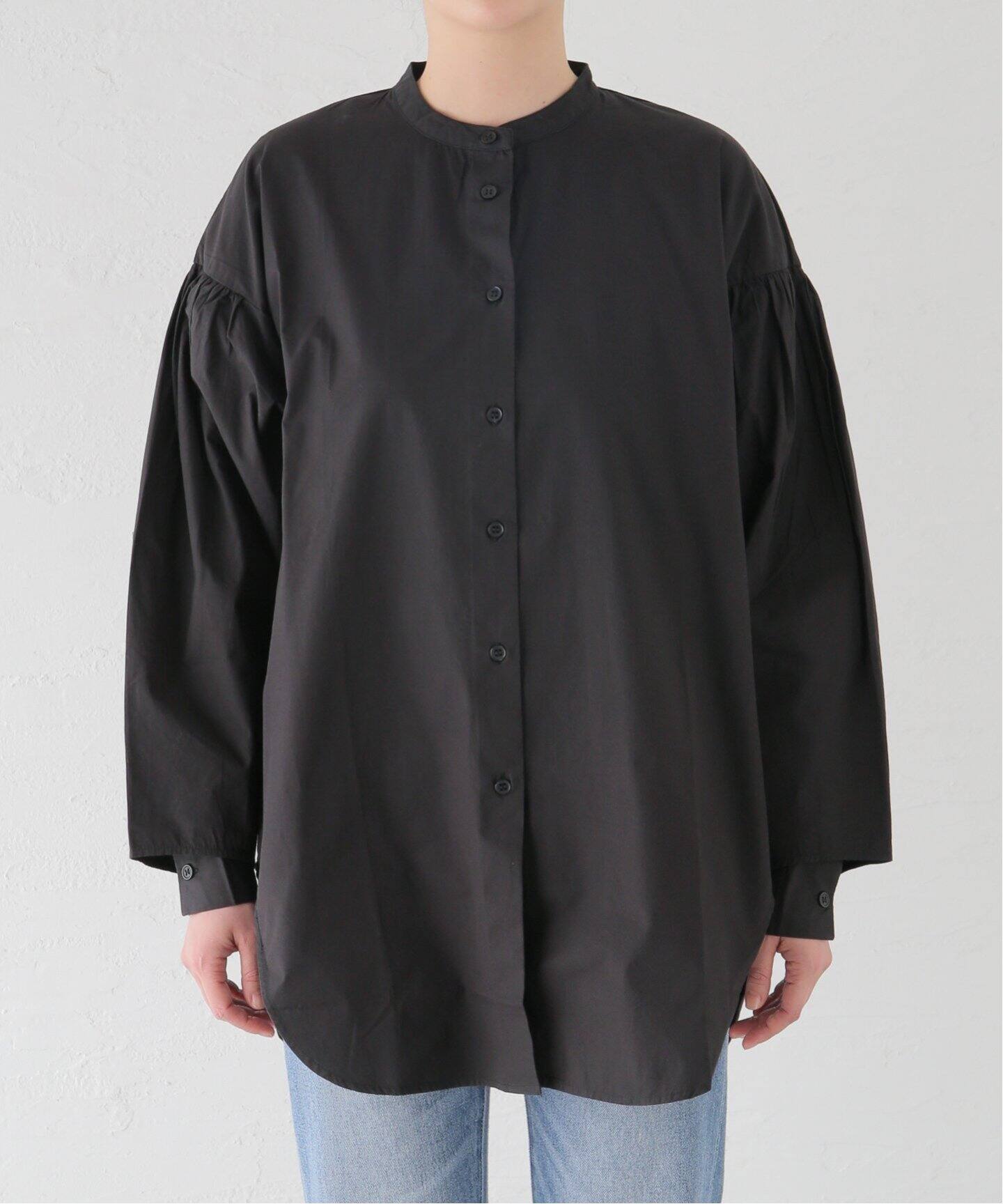 SEEALL/シーオール】 NO COLLAR SHIRTS:シャツ（シャツ／ブラウス 