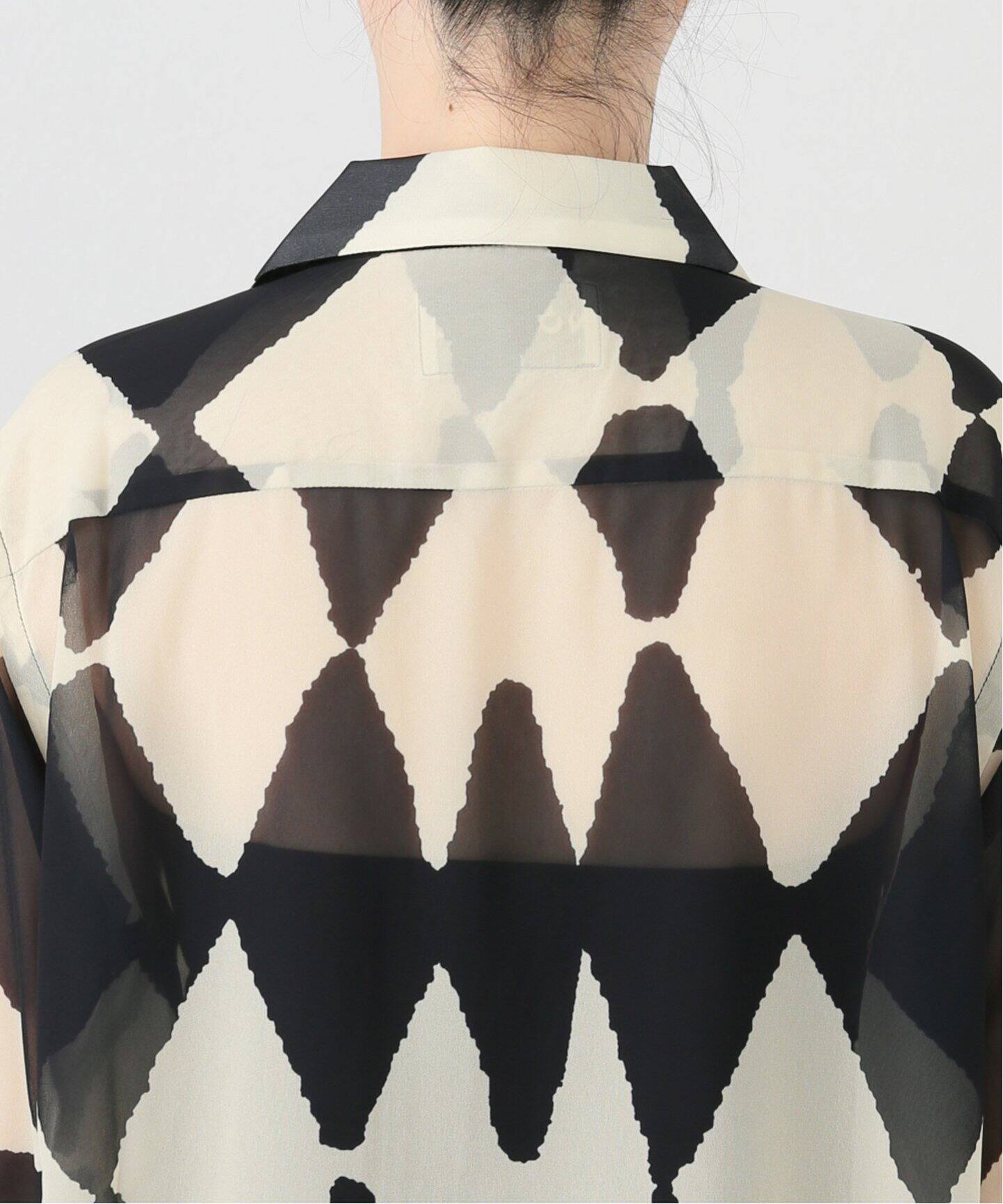 NOMA t.d. / ノーマティーディー】 Ciffon Open Collar Shirt N38-SH 