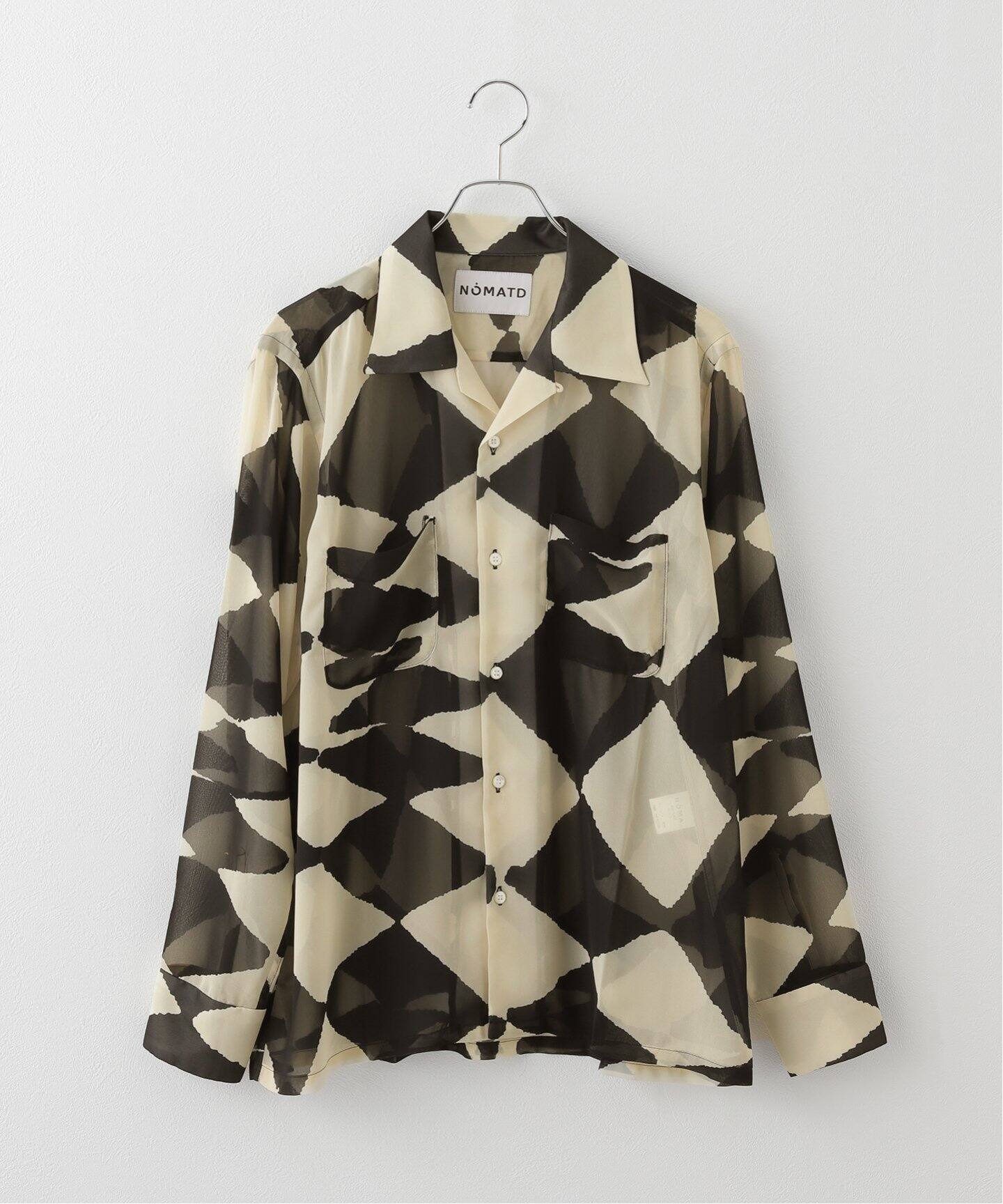 NOMA t.d. / ノーマティーディー】 Ciffon Open Collar Shirt N38-SH  