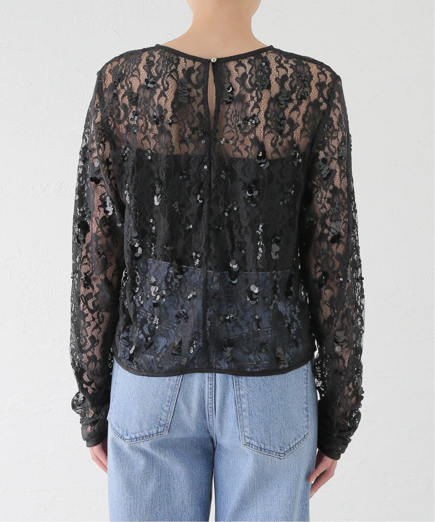 SARA MALLIKA/サラマリカ】SPARKLE SEQUINS EMB TOPS 020142SC3  