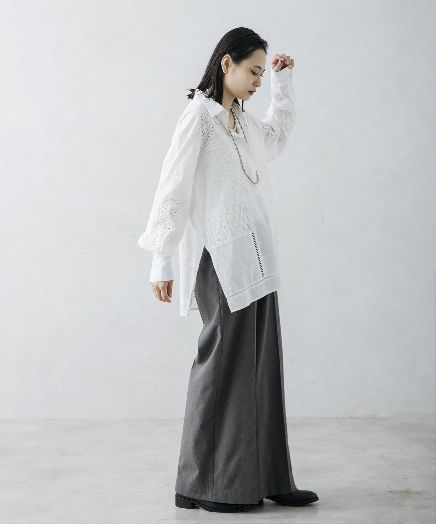 nude vintage×JOURNAL STANDARD】レースパッチワークシャツ（シャツ  