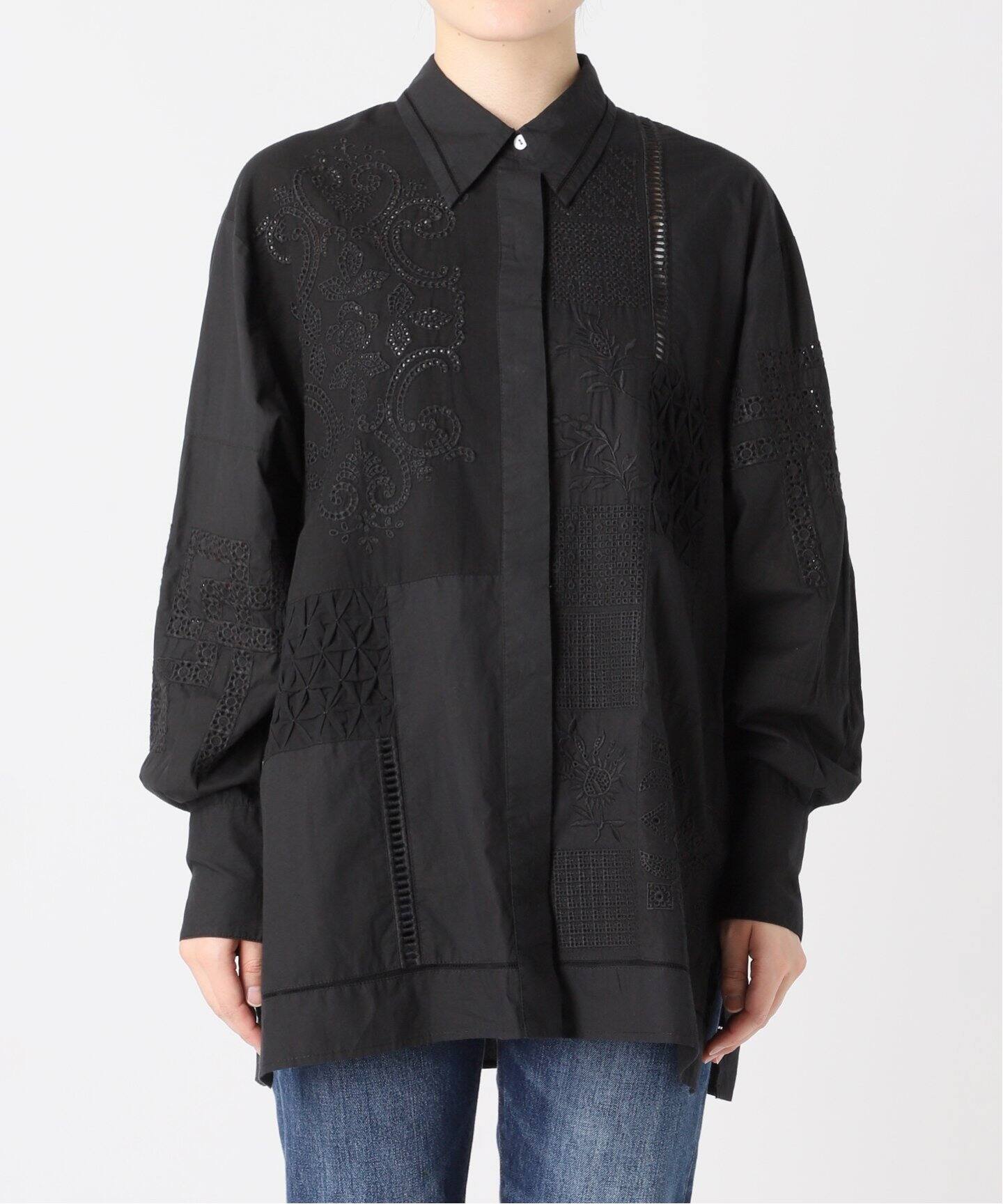 nude vintage×JOURNAL STANDARD】レースパッチワークシャツ（シャツ 