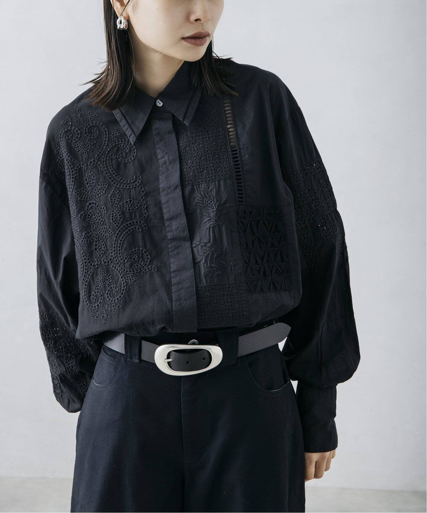 nude vintage×JOURNAL STANDARD】レースパッチワークシャツ（シャツ 