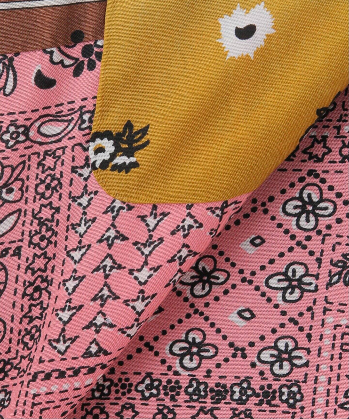 NOMA t.d. / ノーマティーディー】Patchwork Open-Collar Shirt:シャツ 