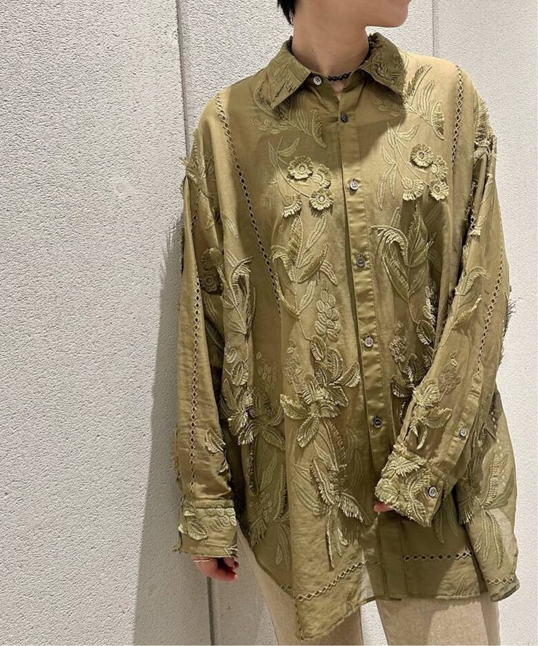 TOLIGHT×JOURNALSTANDARD】フリンジレースシャツ（シャツ 