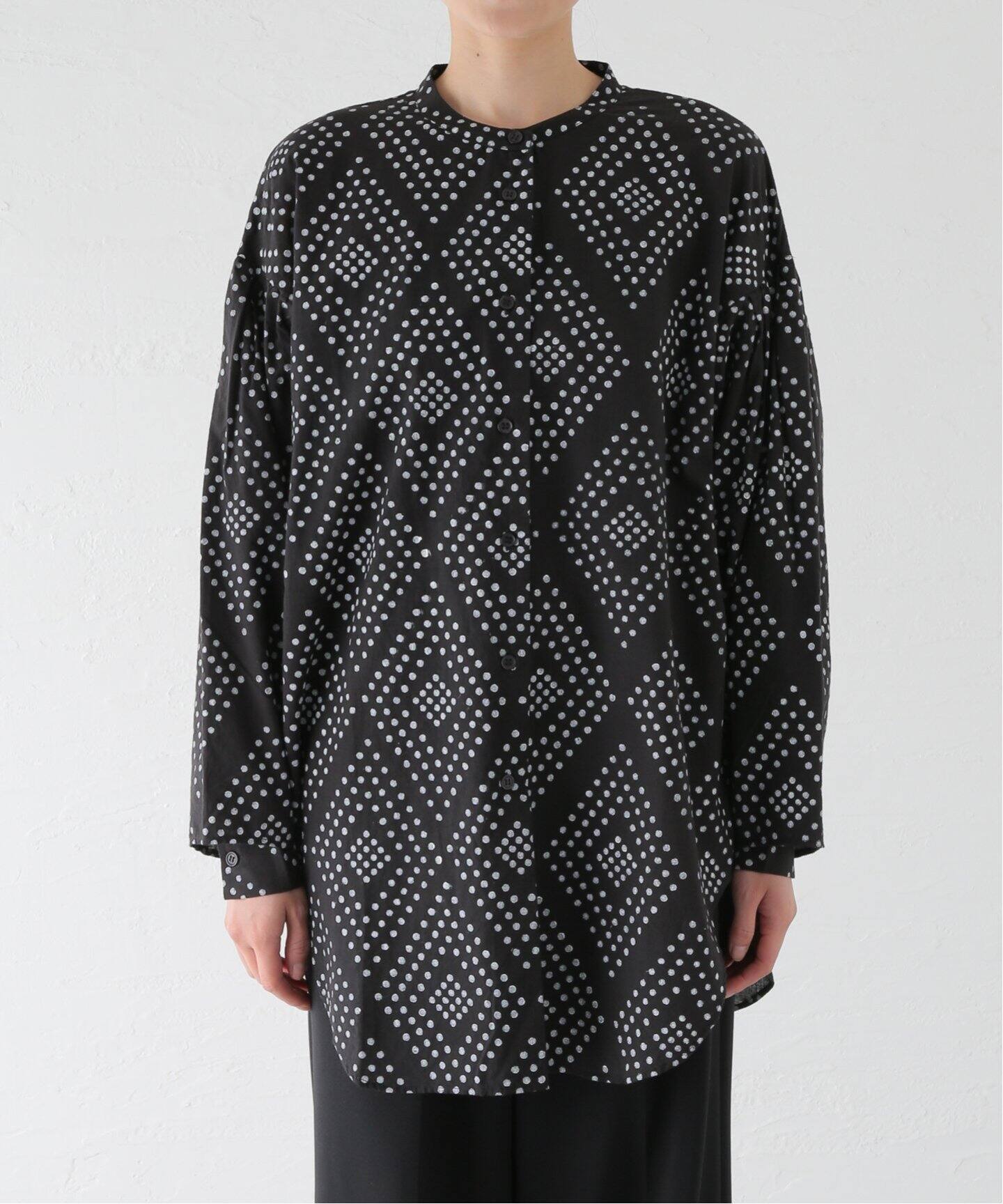 SEEALL/シーオール】 NO COLLAR SHIRTS SAW43SH303（シャツ／ブラウス 