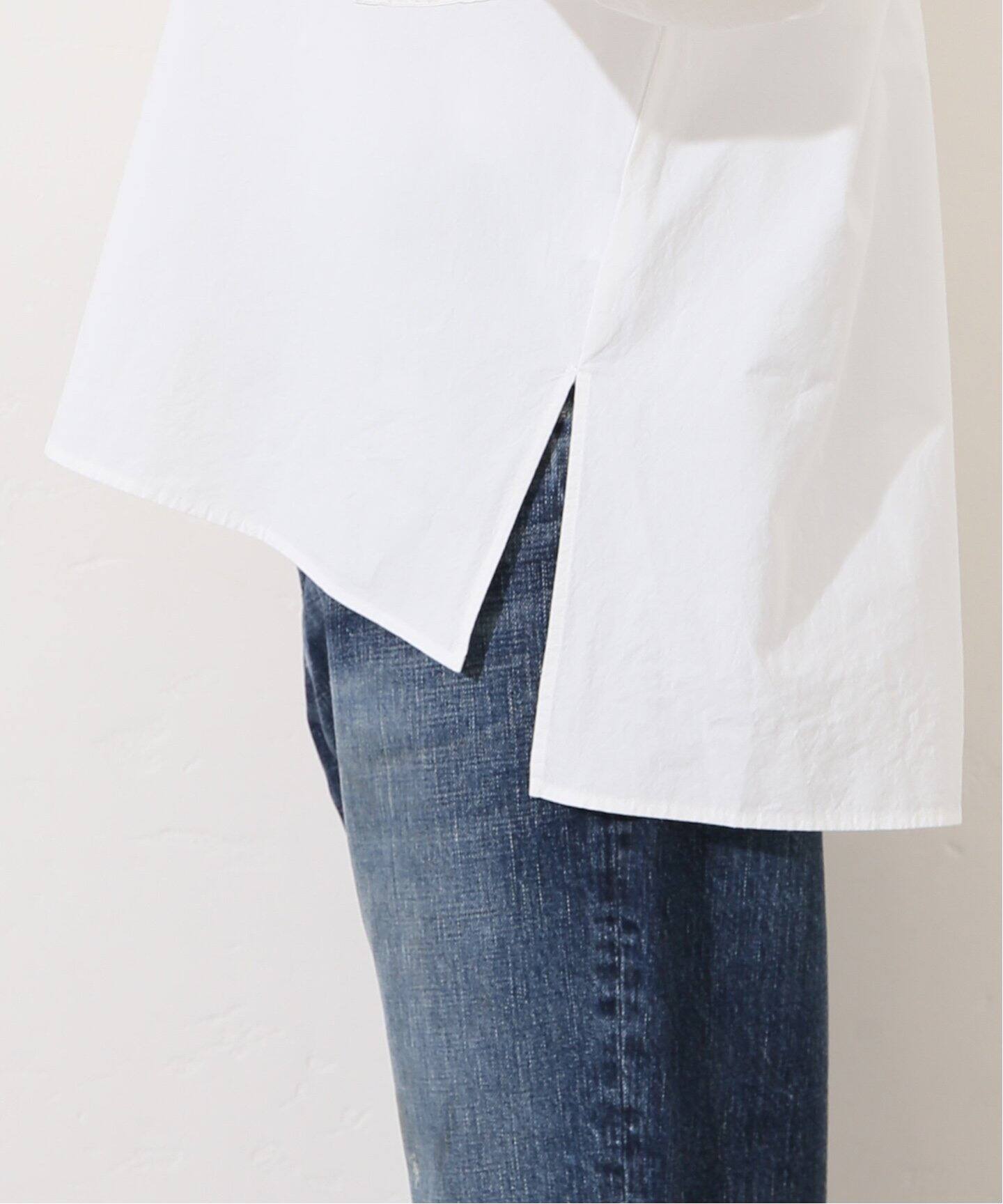 ダンプワッシャー キーネックブラウス（シャツ／ブラウス）｜journal 