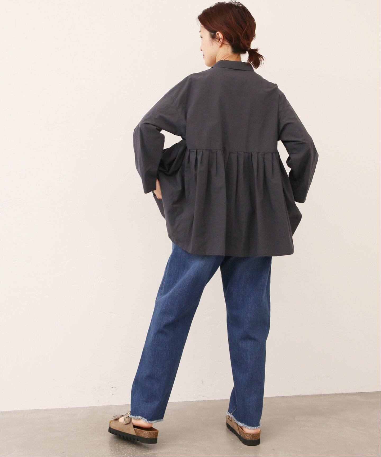 journal standard luxe タックギャザーブラウス