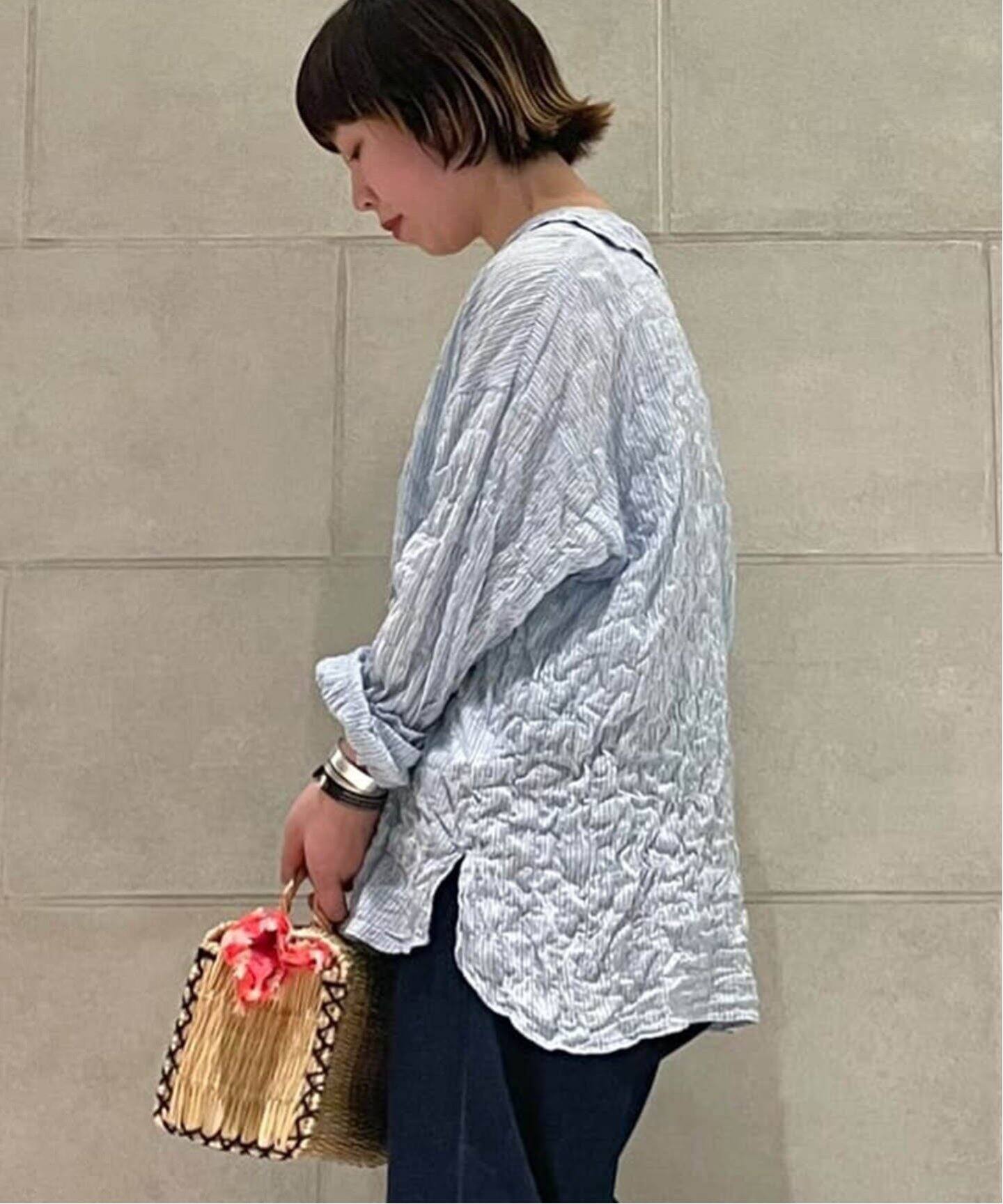 ストライプ セーラーシャツ（シャツ／ブラウス）｜journal standard 