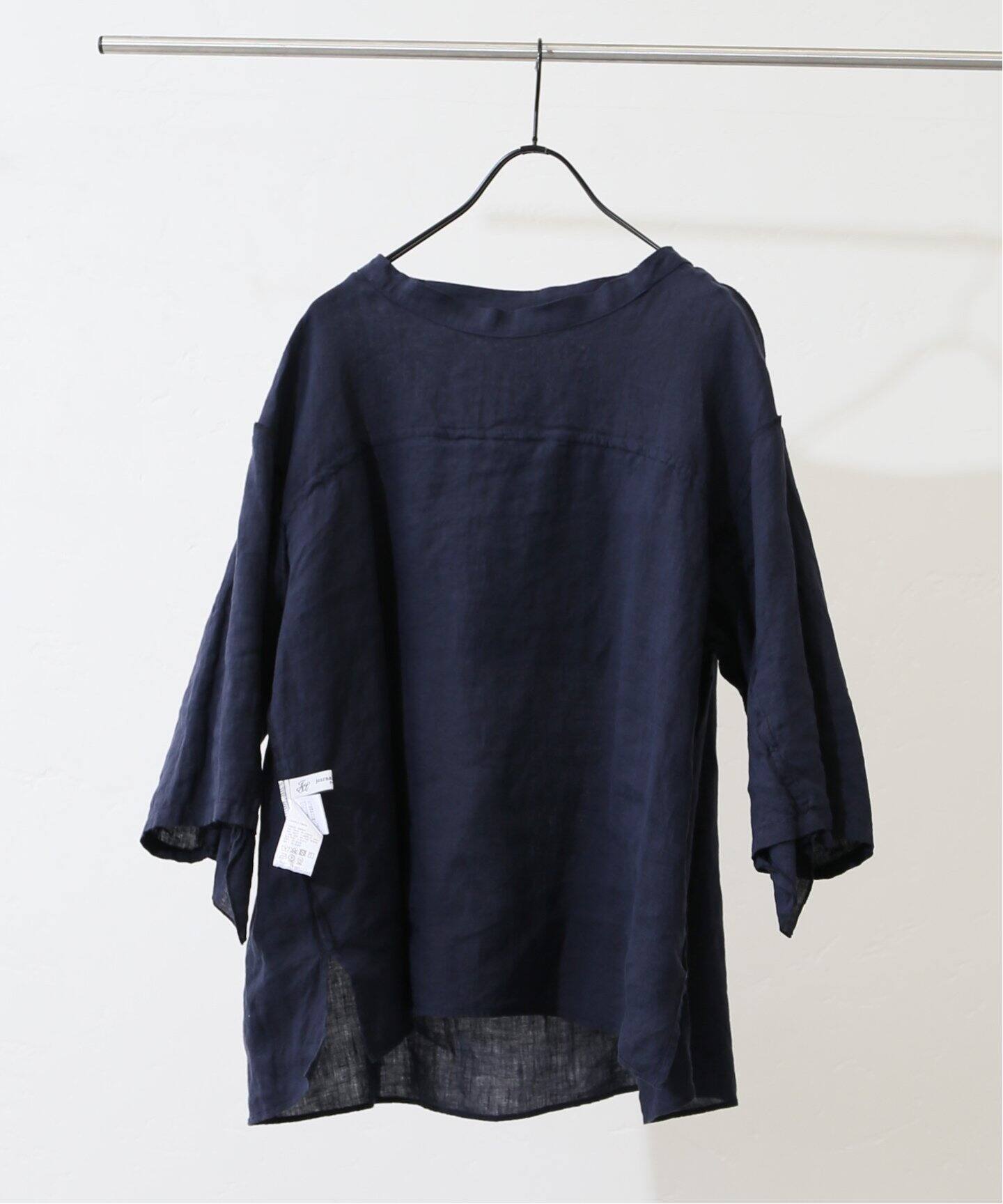 フレンチリネン フリルプルブラウス（シャツ／ブラウス）｜journal  