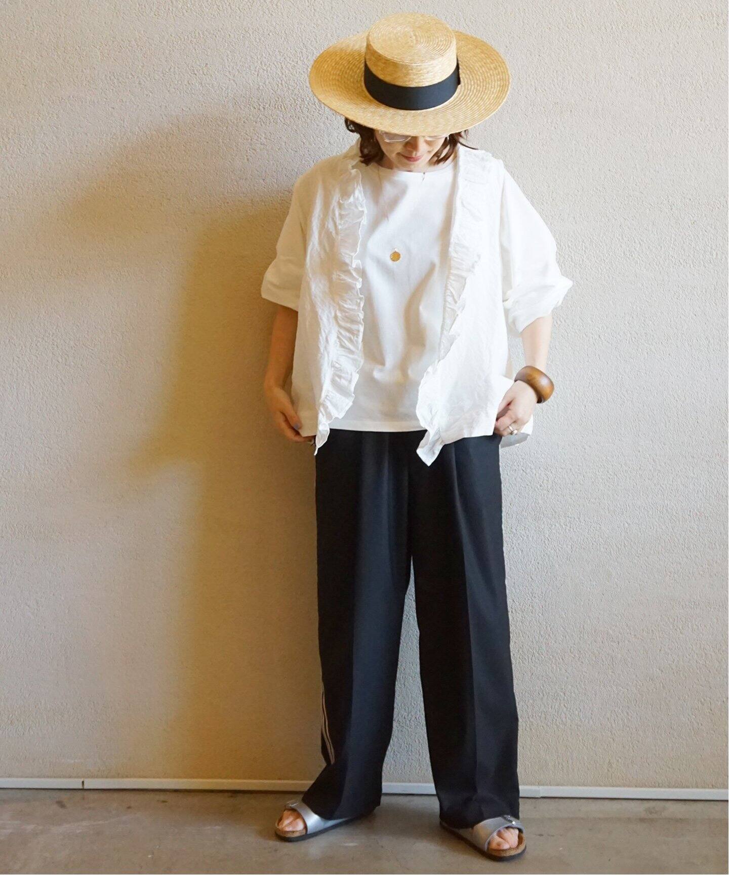 リネンダンガリー フリルジレ（ベスト）｜journal standard luxe 